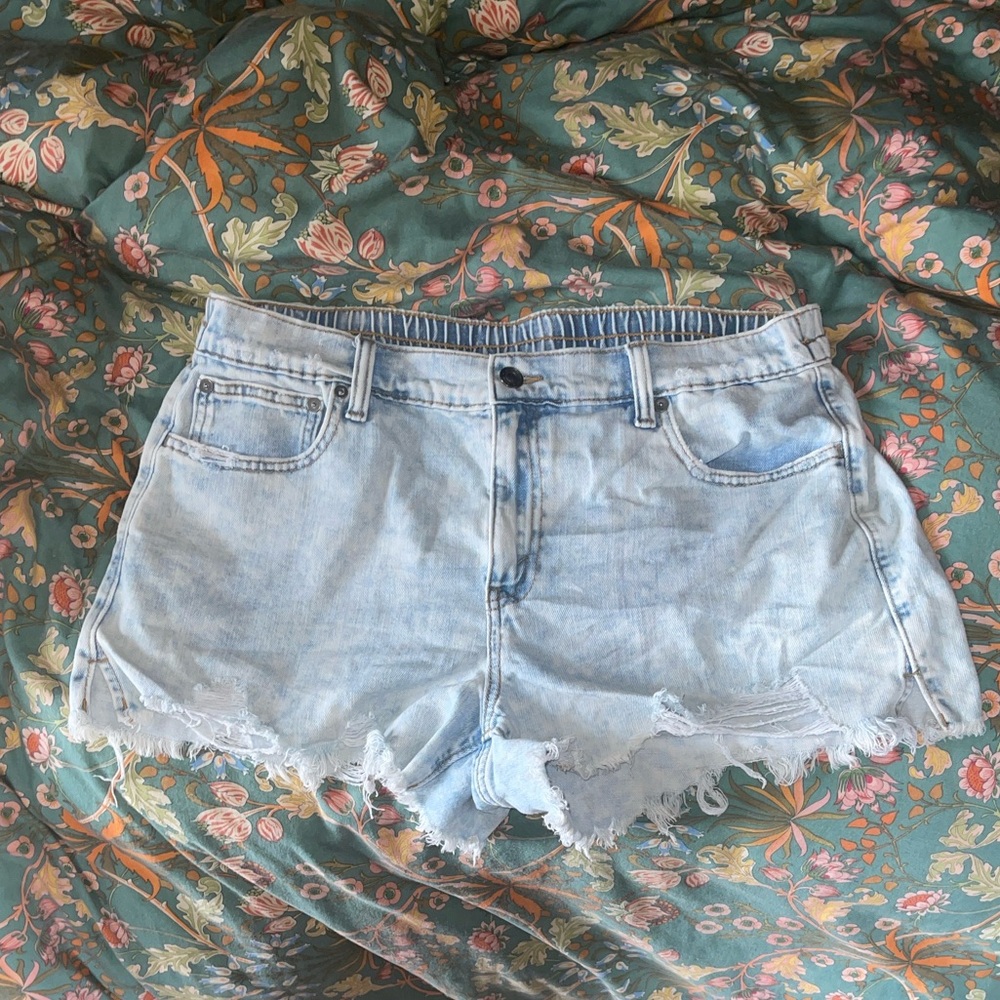 Aerie Light Wash Denim Jean Shorts
